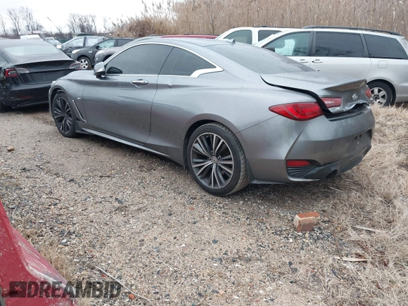 2018 Infiniti Q60 3.0t LUXE with VIN JN1EV7ELXJM392002, listed as a IAAI auction lot 41153596 with 51,369 mi miles. Bid and sale history available at carsss.com. Image 3.