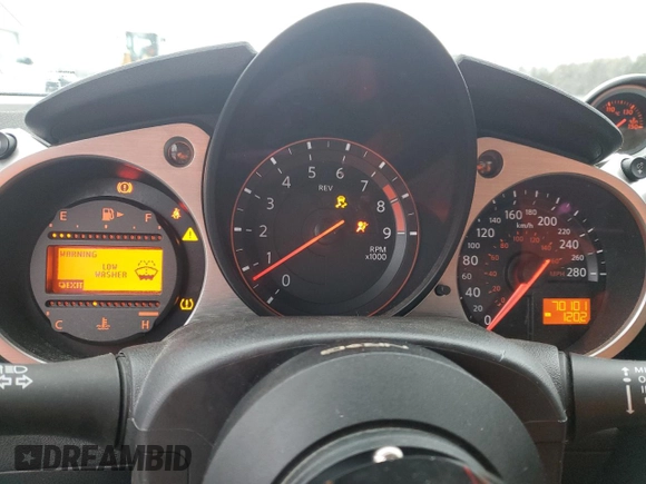 2016 Nissan 370Z with VIN JN1AZ4EH4GM932160, listed as a Copart auction lot 39162684 with 70,101 mi miles. Bid and sale history available at carsss.com. Image 9.