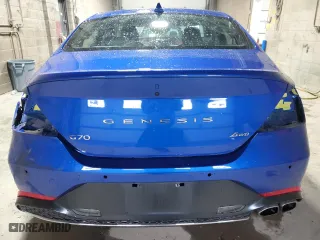 2022 Genesis G70 2.0T with VIN KMTG34TA0NU102417, listed as a Copart auction lot 56219354 with 16,109 mi miles and Salvage Title. Bid and sale history available at carsss.com. Image 6.