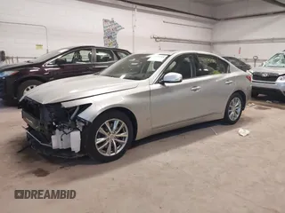 2015 Infiniti Q50 Premium with VIN JN1BV7AR3FM396154, listed as a IAAI auction lot 41978988 with 110,109 mi miles. Bid and sale history available at carsss.com. Image 17.