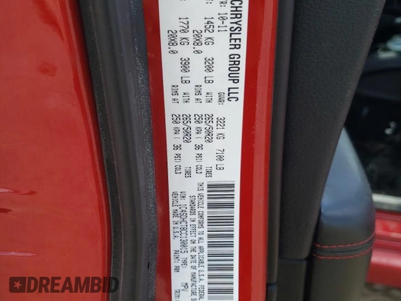 2012 Dodge Durango R/T с VIN 1C4SDHCT8CC130015, выставлен на аукционе Copart как лот 62122114 с пробегом 131 544 миль миль и Списание • Salvage title. История ставок и продаж доступна на DreamBid. Изображение 13.