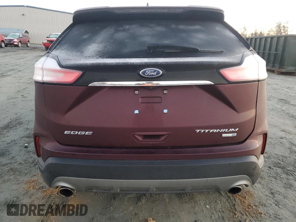 2020 Ford Edge Titanium with VIN 2FMPK4K99LBA66590, listed as a Copart auction lot 84848404 with 72,794 mi miles and Salvage Title. Bid and sale history available at carsss.com. Image 6.