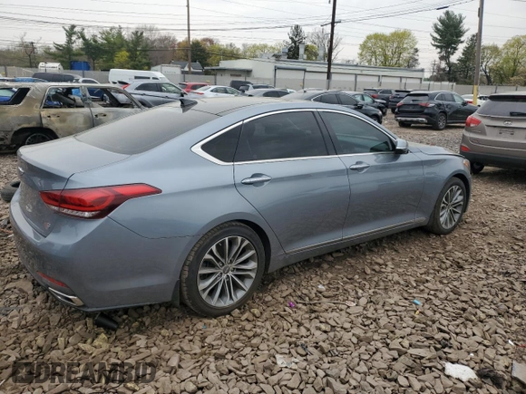 2015 Hyundai Genesis 3.8L z VIN KMHGN4JE0FU070824, wystawiony jako Copart lot #53561795 z przebiegiem 49 967 mil mil oraz Szkoda całkowita • Salvage title. Historia ofert i sprzedaży dostępna na DreamBid. Obrazek 3.