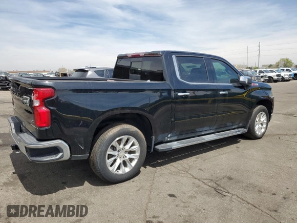 2019 Chevrolet Silverado 1500 LTZ with VIN 3GCUYGED7KG190585, listed as a Copart auction lot 54433485 with 49,041 mi miles and Salvage Title. Bid and sale history available at DreamBid. Image 3.