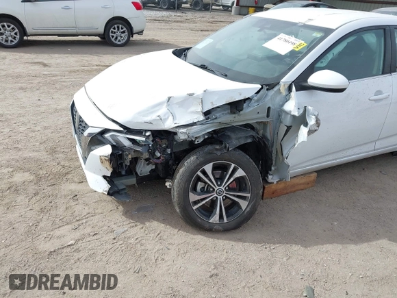 2021 Nissan Sentra SV with VIN 3N1AB8CV1MY301024, listed as a IAAI auction lot 41780498 with 65,033 mi miles and . Bid and sale history available at DreamBid. Image 6.