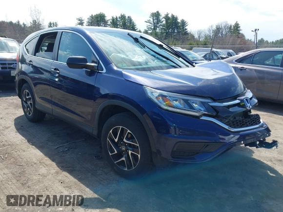 2016 Honda CR-V SE with VIN 5J6RM4H46GL019536, listed as a IAAI auction lot 42033987 with 44,792 mi miles and . Bid and sale history available at carsss.com. Image 1.
