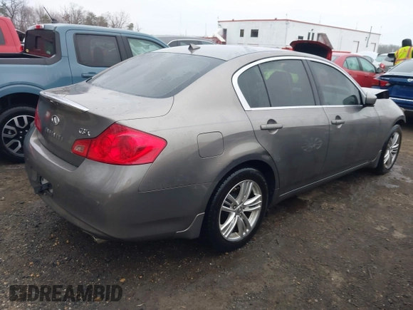 2012 Infiniti G37 x with VIN JN1CV6AR9CM674498, listed as a IAAI auction lot 41766567 with 186,157 mi miles and . Bid and sale history available at DreamBid. Image 4.