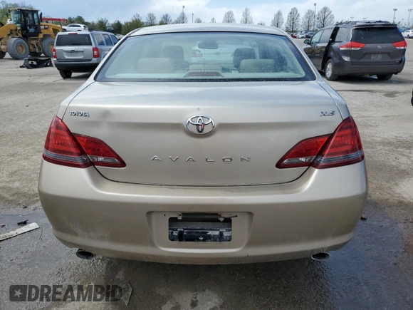 2008 Toyota Avalon XL with VIN 4T1BK36B88U264371, listed as a Copart auction lot 52766235 with Not Provided miles and Salvage Title. Bid and sale history available at DreamBid. Image 6.