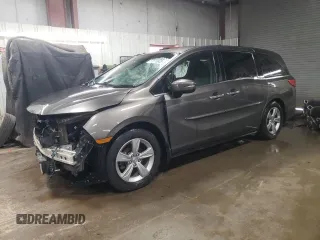 2019 Honda Odyssey EX-L with VIN 5FNRL6H76KB081335, listed as a Copart auction lot 51173805 with 60,498 mi miles and Salvage Title. Bid and sale history available at carsss.com. Image 1.