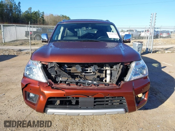 2018 Nissan Armada SL with VIN JN8AY2ND4J9059526, listed as a IAAI auction lot 41187756 with 116,572 mi miles and . Bid and sale history available at DreamBid. Image 13.