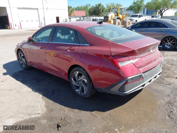 2025 Hyundai Elantra SEL Convenience with VIN KMHLS4DG6SU904397, listed as a IAAI auction lot 41837991 with 2,083 mi miles. Bid and sale history available at carsss.com. Image 3.