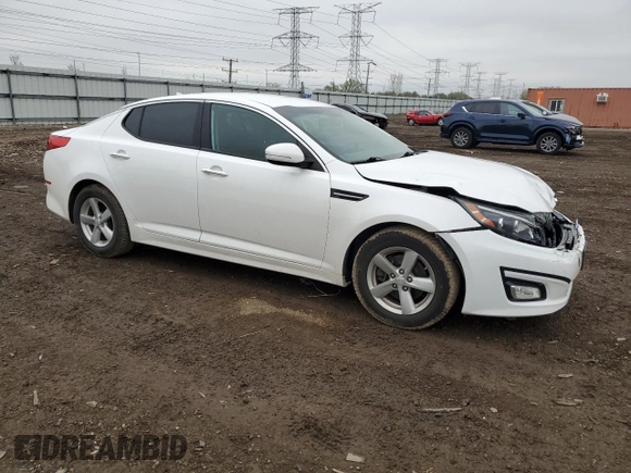 2015 Kia Optima LX z VIN KNAGM4A73F5573246, wystawiony jako Copart lot #55215845 z przebiegiem 152 978 mil mil oraz Szkoda całkowita • Salvage title. Historia ofert i sprzedaży dostępna na DreamBid. Obrazek 4.