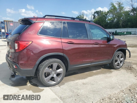 2021 Honda Passport Touring with VIN 5FNYF8H92MB022995, listed as a Copart auction lot 65327265 with 29,718 mi miles and Non repairable. Bid and sale history available at DreamBid. Image 3.