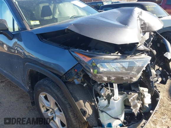 2021 Toyota RAV4 Hybrid LE with VIN 4T3LWRFVXMU035343, listed as a IAAI auction lot 41340188 with 37,072 mi miles. Bid and sale history available at carsss.com. Image 6.