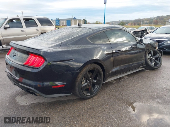 2021 Ford Mustang EcoBoost with VIN 1FA6P8TH7M5122830, listed as a IAAI auction lot 40668826 with 41,379 mi miles. Bid and sale history available at carsss.com. Image 4.