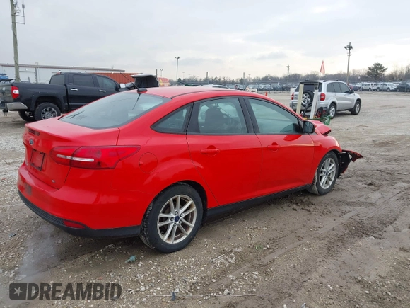 2017 Ford Focus SE with VIN 1FADP3F20HL302380, listed as a IAAI auction lot 42021505 with 166,305 mi miles. Bid and sale history available at carsss.com. Image 4.