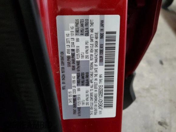 2016 Mazda CX-5 Grand Touring with VIN JM3KE4DY1G0669316, listed as a Copart auction lot 79961554 with 117,454 mi miles and Salvage Title. Bid and sale history available at carsss.com. Image 15.