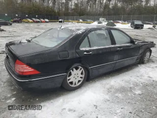 2003 Mercedes-Benz S-Class 4.3L with VIN WDBNG70JX3A368203, listed as a Copart auction lot 88929275 with 0 mi miles and Salvage Title. Bid and sale history available at carsss.com. Image 3.