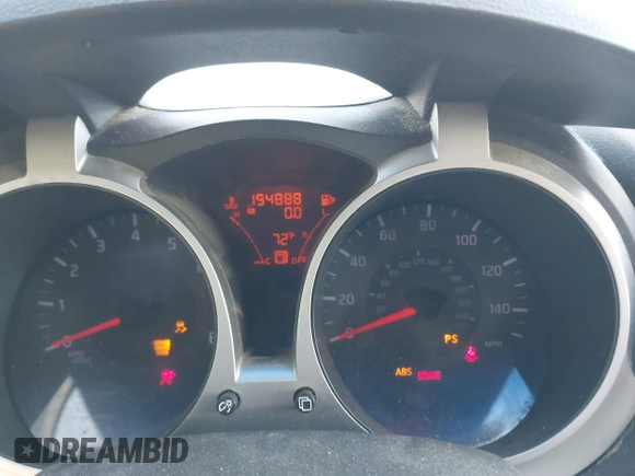 2012 Nissan Juke SL with VIN JN8AF5MR9CT112571, listed as a IAAI auction lot 41887822 with 194,888 mi miles. Bid and sale history available at carsss.com. Image 7.