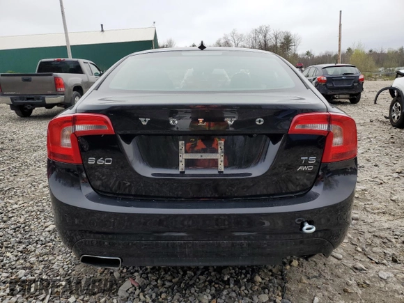 2015 Volvo S60 T5 Platinum with VIN YV1612TMXF1347012, listed as a Copart auction lot 52639184 with 109,005 mi miles and Salvage Title. Bid and sale history available at carsss.com. Image 6.