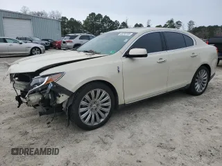 2014 Lincoln MKS with VIN 1LNHL9DK4EG611721, listed as a Copart auction lot 48200765 with 92,671 mi miles and Salvage Title. Bid and sale history available at carsss.com. Image 1.