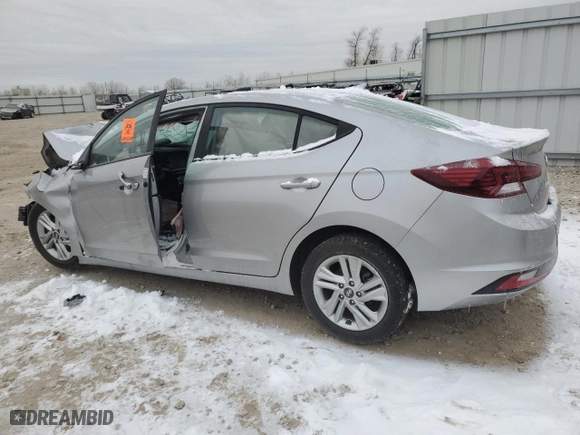 2020 Hyundai Elantra SEL with VIN 5NPD84LFXLH578227, listed as a Copart auction lot 83101744 with 0 mi miles and Non Repairable. Bid and sale history available at carsss.com. Image 2.