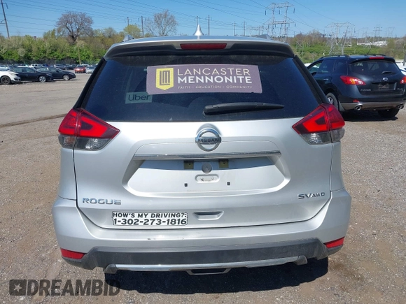 2017 Nissan Rogue SV with VIN KNMAT2MV4HP543271, listed as a IAAI auction lot 42059327 with 157,994 mi miles. Bid and sale history available at carsss.com. Image 17.