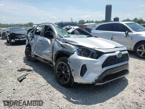 2023 Toyota RAV4 Hybrid SE with VIN 4T3T6RFV6PU106588, listed as a Copart auction lot 57611575 with Not provided miles and Salvage title. Bid and sale history available at DreamBid. Image 13.