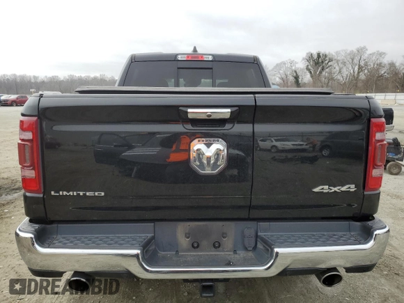 2020 Ram 1500 Limited with VIN 1C6SRFHT1LN387687, listed as a Copart auction lot 42228485 with 63,874 mi miles and Salvage Title. Bid and sale history available at carsss.com. Image 6.