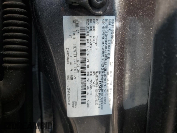 2018 Ford Focus Titanium z VIN 1FADP3N20JL271719, wystawiony jako Copart lot #60784755 z przebiegiem 116 118 mil mil oraz Szkoda całkowita • Salvage title. Historia ofert i sprzedaży dostępna na DreamBid. Obrazek 12.