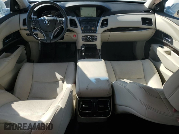 2016 Acura RLX Advance with VIN JH4KC1F94GC001767, listed as a Copart auction lot 79686294 with 51,404 mi miles and Salvage title. Bid and sale history available at DreamBid. Image 8.