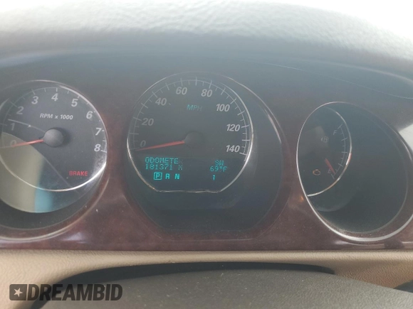 2008 Buick Lucerne CXL with VIN 1G4HD57228U172767, listed as a Copart auction lot 48984095 with 181,371 mi miles and Salvage Title. Bid and sale history available at DreamBid. Image 9.