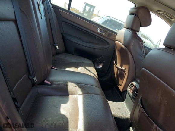 2009 Hyundai Genesis with VIN KMHGC46E09U027023, listed as a Copart auction lot 48718875 with 202,834 mi miles and Salvage Title. Bid and sale history available at carsss.com. Image 10.