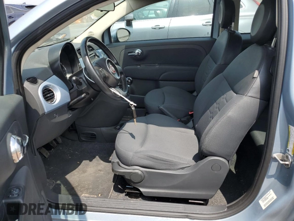 2013 FIAT 500 Pop with VIN 3C3CFFDR4DT615591, listed as a Copart auction lot 62602325 with 79,538 mi miles and Salvage title. Bid and sale history available at DreamBid. Image 7.