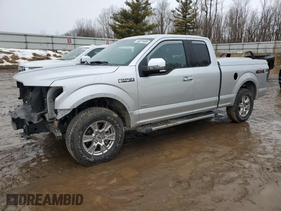 2017 Ford F-150 XL with VIN 1FTEX1EP4HFB65507, listed as a Copart auction lot 46574405 with 21,992 mi miles and Clean Title. Bid and sale history available at carsss.com. Image 1.