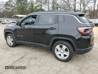 2022 Jeep Compass Altitude with VIN 3C4NJCBB4NT218584, listed as a Copart auction lot 46236294 with 25,805 mi miles and Salvage title. Bid and sale history available at DreamBid. Image 2.