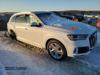 2021 Audi Q7 Premium Plus with VIN WA1LJAF7XMD018454, listed as a Copart auction lot 86490354 with Not provided miles and Salvage title. Bid and sale history available at DreamBid. Image 4.