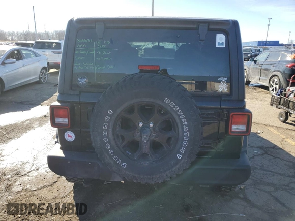 2023 Jeep Wrangler Sport S with VIN 1C4HJXDG2PW520109, listed as a Copart auction lot 42623965 with 14,256 mi miles and Clean Title. Bid and sale history available at DreamBid. Image 6.