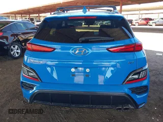 2022 Hyundai Kona N Line with VIN KM8K33A36NU824980, listed as a IAAI auction lot 41814053 with 1 mi miles. Bid and sale history available at carsss.com. Image 16.