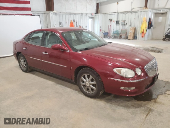 2009 Buick LaCrosse CX with VIN 2G4WC582X91213328, listed as a Copart auction lot 48636535 with 190,457 mi miles and Clean Title. Bid and sale history available at carsss.com. Image 4.