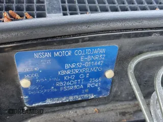 1990 Nissan Skyline z VIN BNR32011442, wystawiony jako Copart lot #64651064 z przebiegiem 118 579 mil mil oraz Czysty tytuł • Clean title. Historia ofert i sprzedaży dostępna na DreamBid. Obrazek 12.