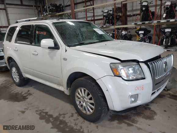 2009 Mercury Mariner Premier with VIN 4M2CU87779KJ14155, listed as a IAAI auction lot 41520138 with 175,980 mi miles. Bid and sale history available at carsss.com. Image 1.