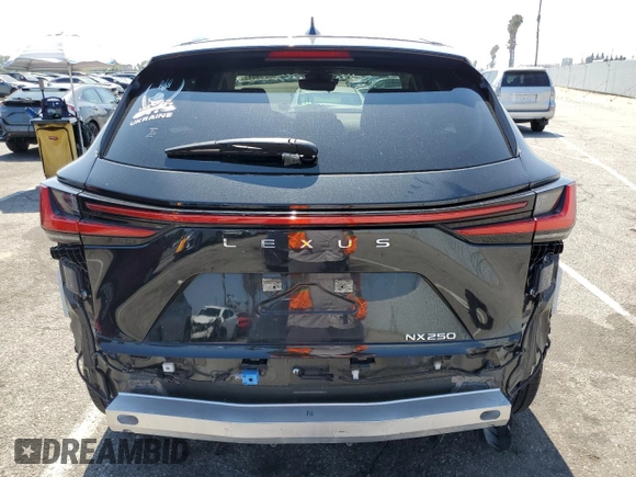 2023 Lexus NX 250 with VIN JTJADCAZ8P5013371, listed as a Copart auction lot 60259445 with 60,093 mi miles and Salvage title. Bid and sale history available at DreamBid. Image 6.