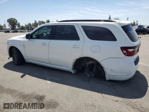 2017 Dodge Durango R/T z VIN 1C4SDHCT6HC669627, wystawiony jako Copart lot #58092895 z przebiegiem 161 270 mil mil oraz Szkoda całkowita • Salvage title. Historia ofert i sprzedaży dostępna na DreamBid. Obrazek 2.