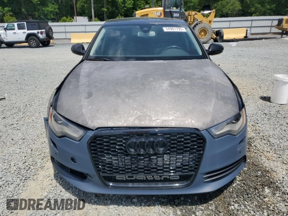 2013 Audi A6 Premium Plus with VIN WAUGGAFCXDN103742, listed as a Copart auction lot 54901795 with 122,795 mi miles and Clean title. Bid and sale history available at DreamBid. Image 5.