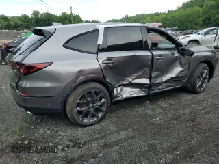 2024 Acura MDX w/A-Spec Package with VIN 5J8YE1H02RL019581, listed as a Copart auction lot 61801205 with 45,297 mi miles and Salvage title. Bid and sale history available at DreamBid. Image 3.