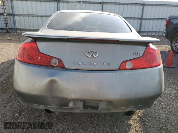 2005 Infiniti G35 Coupe with VIN JNKCV54E15M405378, listed as a Copart auction lot 82643354 with 119,742 mi miles and Salvage Title. Bid and sale history available at carsss.com. Image 6.