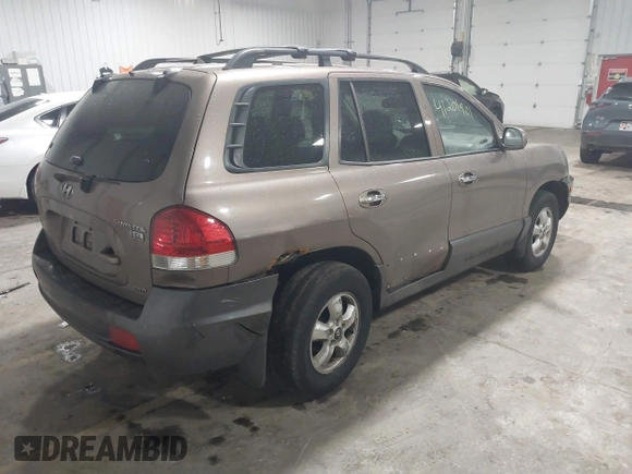 2005 Hyundai Santa Fe GLS with VIN KM8SC73E35U007942, listed as a IAAI auction lot 41201901 with 184,437 mi miles. Bid and sale history available at carsss.com. Image 4.