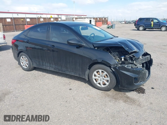 2013 Hyundai Accent GLS with VIN KMHCT4AE2DU277183, listed as a IAAI auction lot 42115698 with 103,666 mi miles. Bid and sale history available at carsss.com. Image 1.