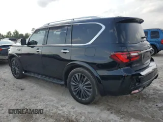 2020 Infiniti QX80 LUXE with VIN JN8AZ2NF3L9700036, listed as a Copart auction lot 54631525 with 65,848 mi miles and Clean Title. Bid and sale history available at carsss.com. Image 2.